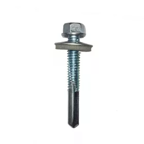   DIN7504K önf. acél horg. 5,5x32 - nagyfúrásteljesítményű hatlapfejű peremes önfúrós lemezcsavar, hlf. EPDM alátét (16mm)